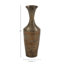 Grand vase décoratif en bois de bambou brun foncé avec laque-163747776