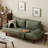 78.74" Green Polyester Standard Sofabed cushion couch