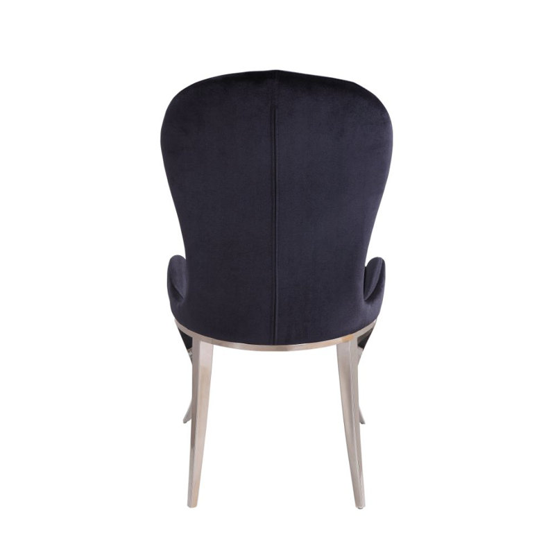 Chaise d'appoint rembourrée en tissu Karlen