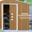 Garden 8 ft. W x 6 ft. D Galvanised Steel Storage Shed