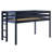 Johannes Solid Wood Twin Low Loft Bed with Ladder-1621533412