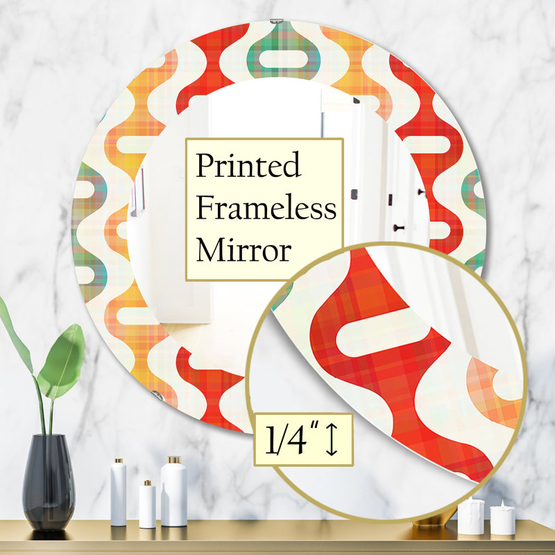 Miroir d'appoint mural Shapes, H 31,5 po x l po