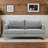 70" Upholstered Square Arm Loveseat Sofa Modern Sofa Couch with USB-337073816-377010790