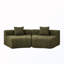 Canapé modulaire courbé 2 places avec 2 coussins-133675005-133675012-133675013