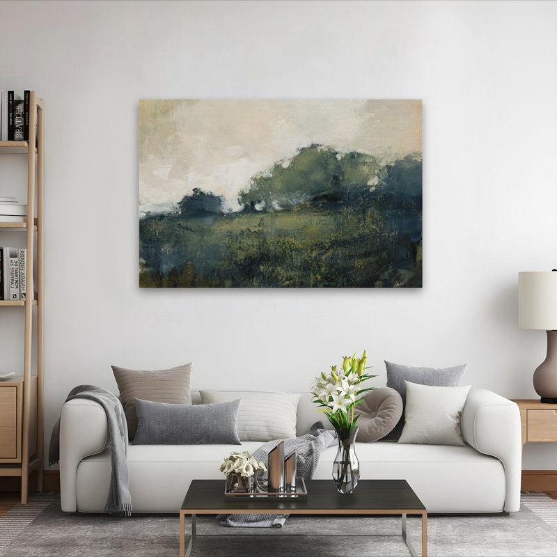 Art noir et crépuscule au crépuscule, H 40 po x l 60 po