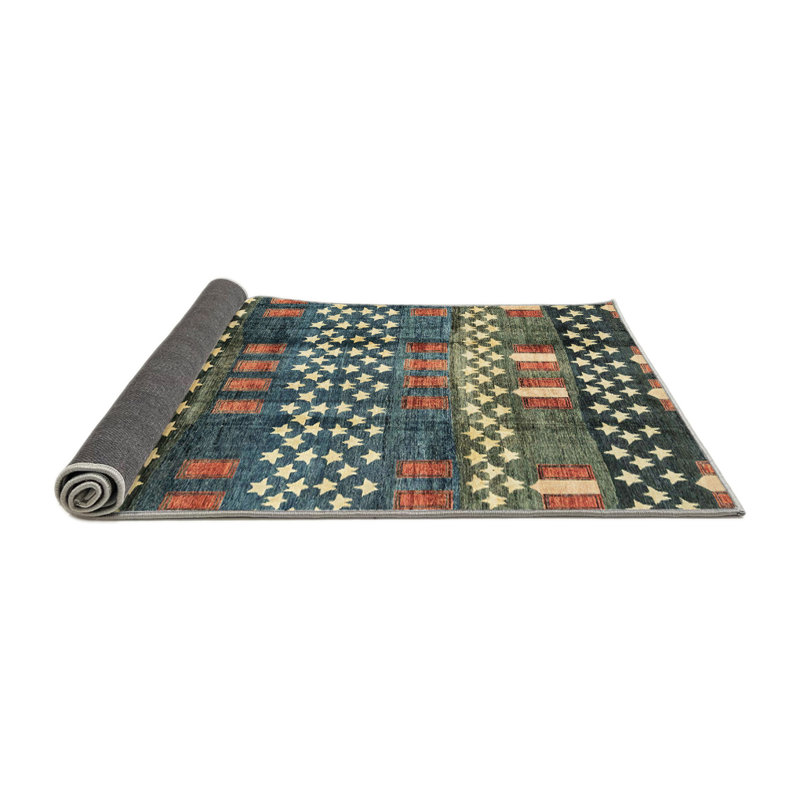 Abstract Indoor Rug, Round 5'