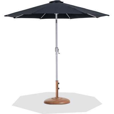 Chavelle Fabric / Aluminum Patio Umbrella With Base Sets