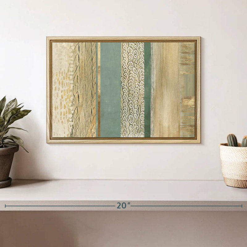 Placidité, Cadre flottant en bois naturel, 13 po x 9 po