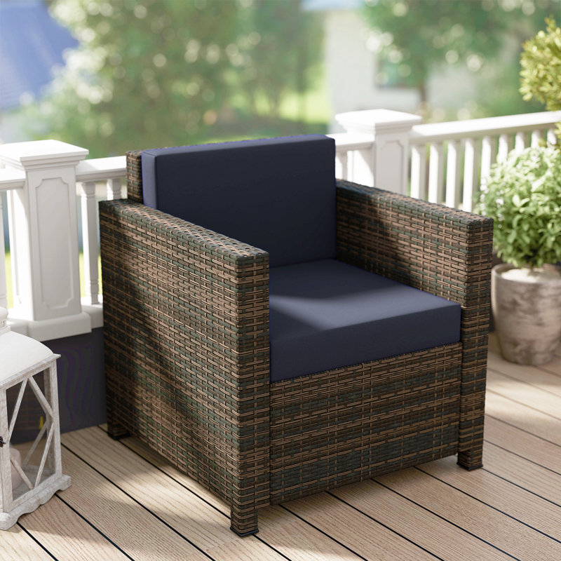 Outdoor Lounge Chair, Black