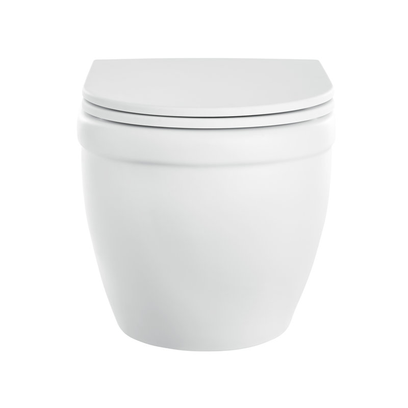 Ivy Wall-Hung Elongated Toilet Bowl, Matte White