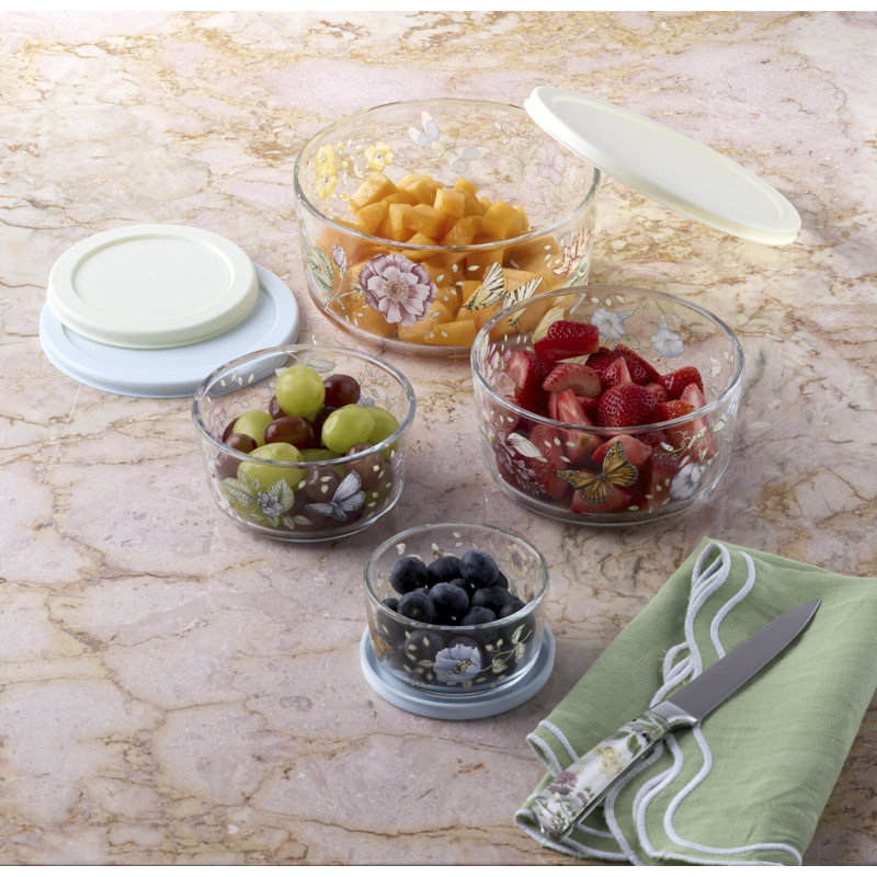 Lenox Butterfly Meadow Glass Containers, Set of 4