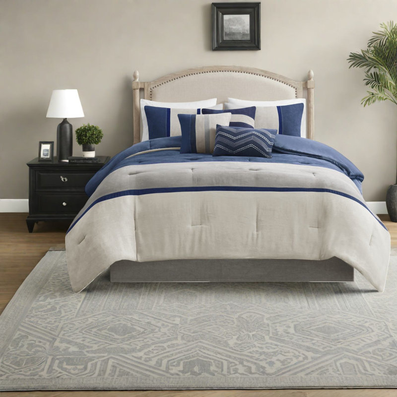 Piece Bedding Sets Cal King Polyester Microsuede Modern Home Comfort