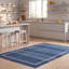 Tapis en lin moderne et minimaliste à bordure géométrique, bleu, gris, or, crème, ivoire, lavable à la machine, antidérapant, à poils courts, pour l'intérieur et l'extérieur, adapté aux animaux domestiques, idéal pour le salon, la chambre, la salle à manger, l'entrée, le couloir ou le bureau.-1640283200