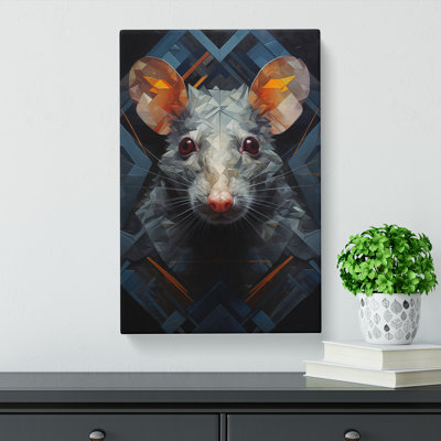 Rat Rat Rat Geometric - Wrapped Canvas