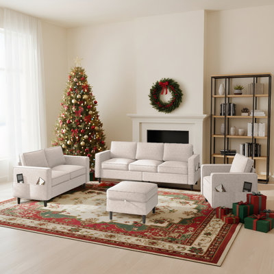 Raylina 4 Piece Living Room Set by Latitude Run