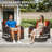 3 Pcs Outdoor Patio Furniture Set, Red-926079305-914615973