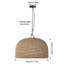 Baldassarre - Light Matte Black Dome Pendant-315178795