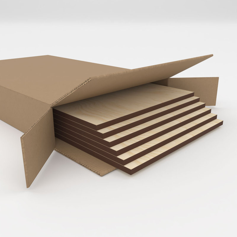Planches en bois, H 7,75 po x l 7,75 po x P 0,25 po, Bouleau