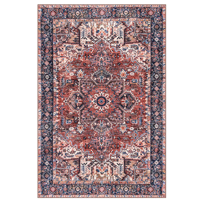 Fillender Washable Soft Vintage Rug Fashion Floral Rug For Living Room Dorm Decor
