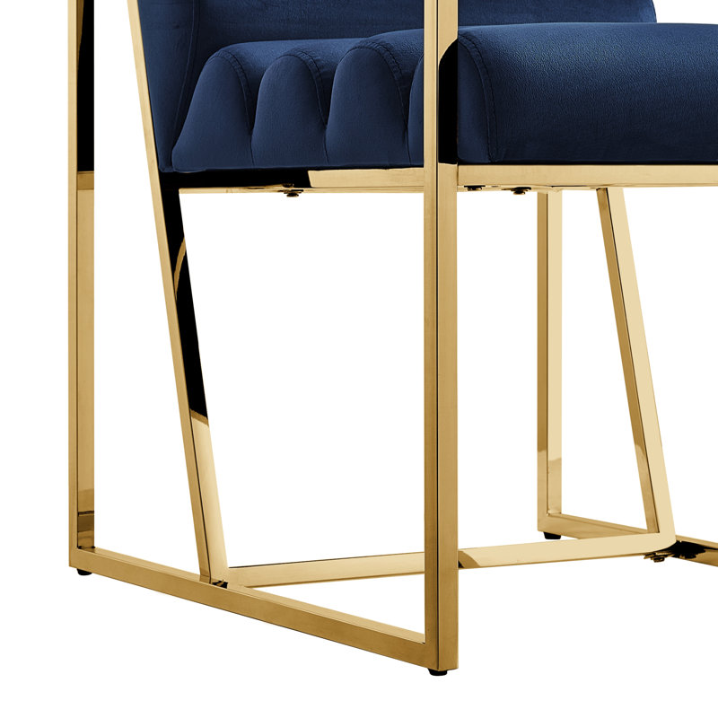 Fauteuil Khole, Or, Bleu marine