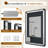 Backlit LED Bathroom Vanity Mirror, Frameless Soft Rounded Corner, Dimmable 3 Color Light, Anti-Fog, Shatterproof Tempered Glass, IP64, UL/ETL Certified-579787783
