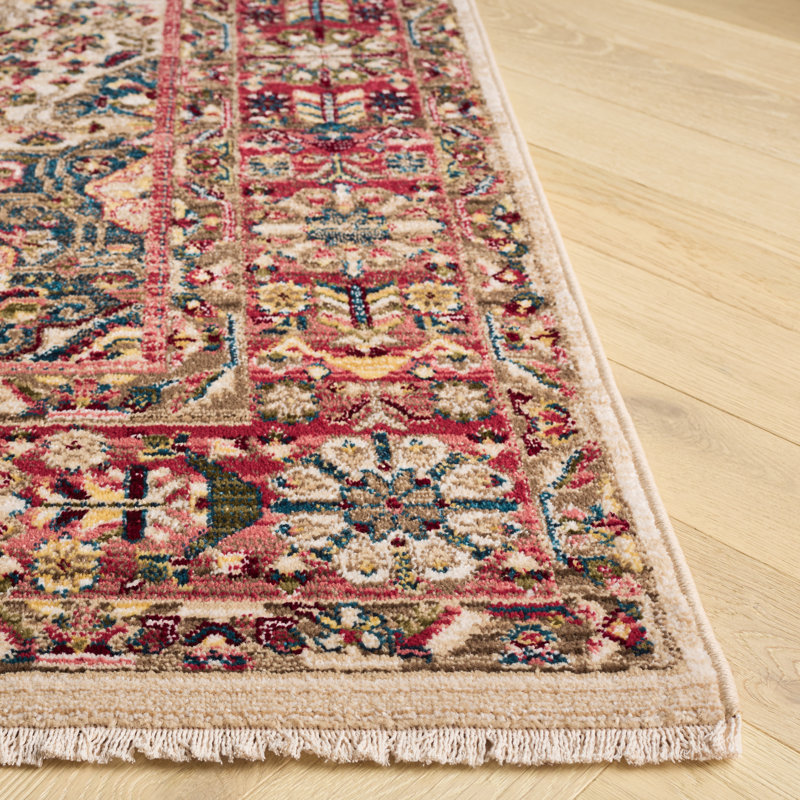 Tapis oriental performance Kurtz, Carré 4 pi, Red/Ivory
