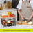 2 Set XXL Stackable Wire Basket With Bamboo Tops & Tag Pantry Organizer And Storage Bins Kitchen Counter Cabinet Shelf Countertop Under Organizing Food Snack Produce Onion Bread Storage