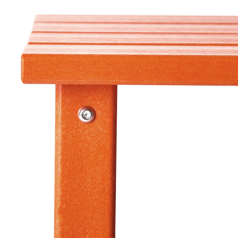 Chaise Adirondack pliante en plastique pour 2 personnes avec table Laguna, Orange