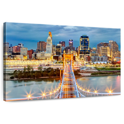 Kavia City Lights From Roebling Bridge