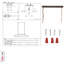 4 - Light Kitchen Island Chandelier