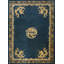Antique Peking Chinese Medallion Blue 1900s Rug