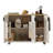 51" Fluted Kitchen Island With Drop Leaf, Rolling Farmhouse Kitchen Cart With Wheels, Internal Storage Rack & Towel Bar, White Ash-784703692