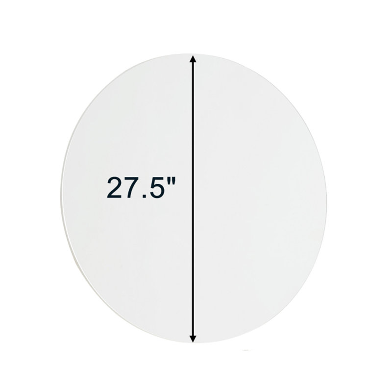 70Cm Bathroom Mirror, Round Mirror, Matte White Backboard