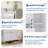 Shoe Cabinet with Mirror, Flip Drawers & Side Cabinet, Wooden Entryway Shoe Storage Organizer