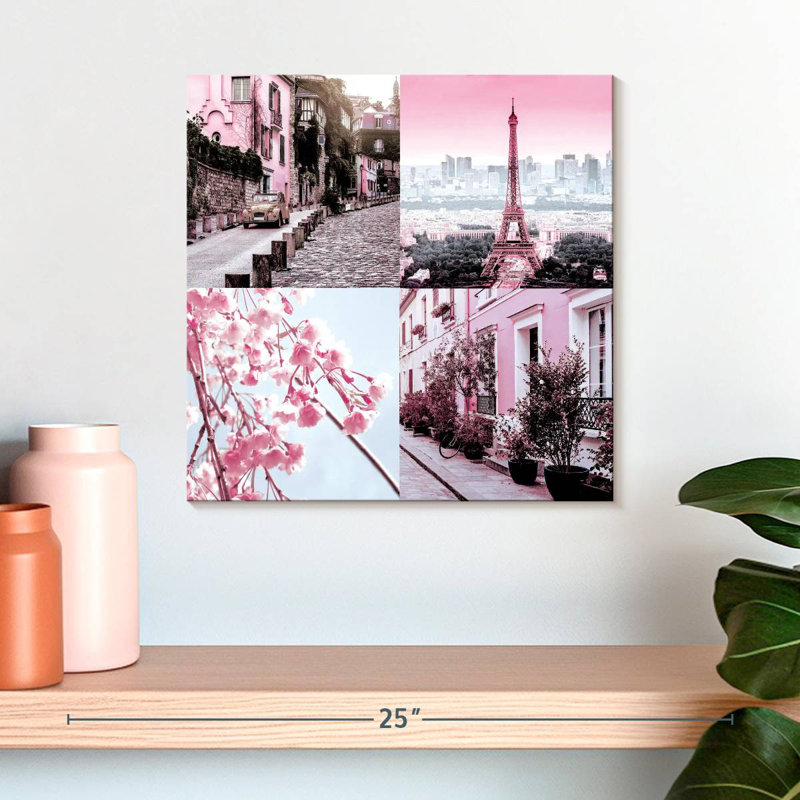 Sireci Pink Paris Pop II, 16" H x 16" W