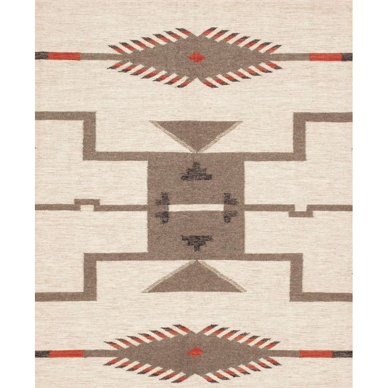 Tuscany Ivory/Grey Wool Reversible Area Rug