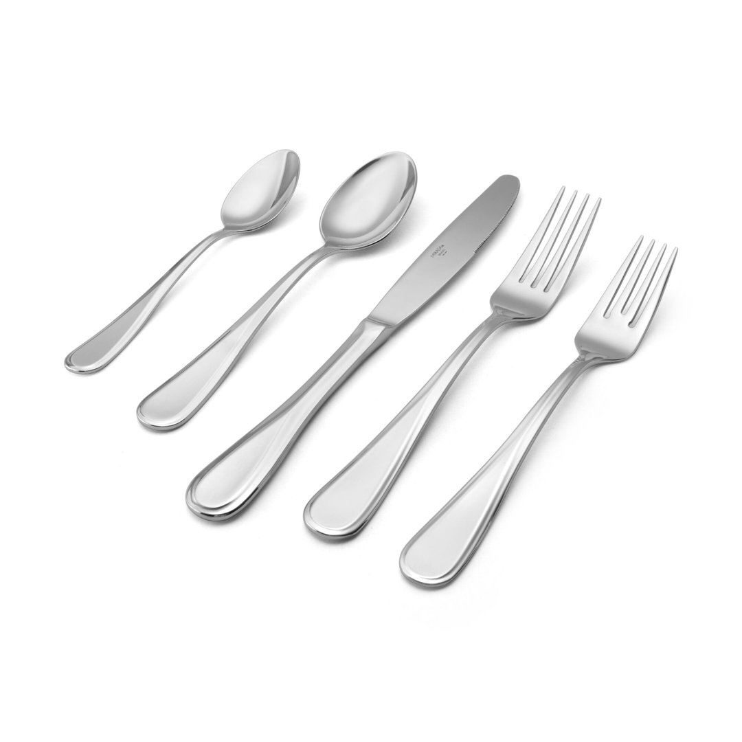 Mikasa Bravo 101-Piece 18/10 Stainless Steel Flatware Set, Service For 12 Mikasa