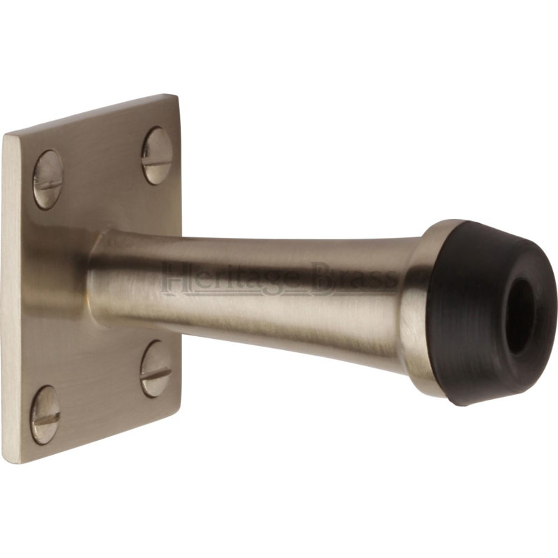 Heritage Brass Heritage Wall Mounted Door Stop 3", Satin Nickel, 7.6cm