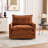 36.3" Chenille Rotatable Upholstered Sofa Chair With Side Pockets-905065909