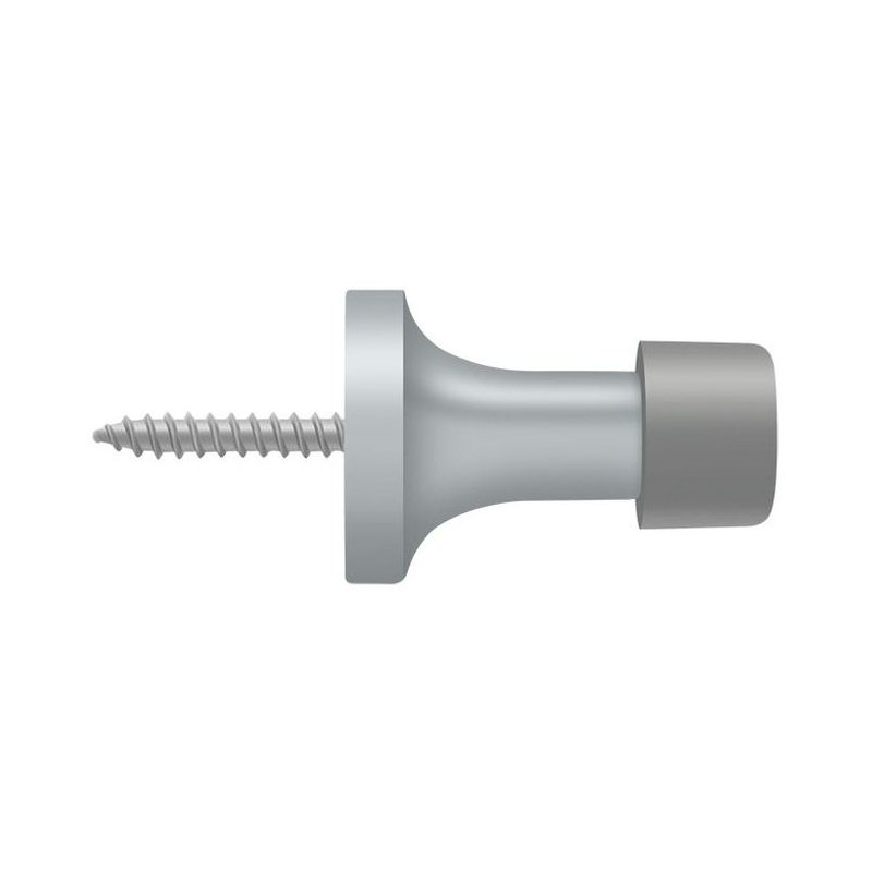 Butée de plinthe en laiton, Chrome brossé