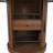 59" Extendable Oval Dining Table With 2-Tier Storage For 4-6, Space Saving Expandable Kitchen Table In Walnut Brown, MDF With Walnut Finish & Pedestal Base