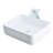 Novatto 16.5'' Glossy White Ceramic Rectangular Bathroom Sink with Faucet