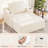 Corduroy Soft Cushion Compression Sofa Bed, Deep-Seated Sleeper Couch Sofa Reading Chair, Living Room Cloud Sofa, No Assembly Required-2077541204