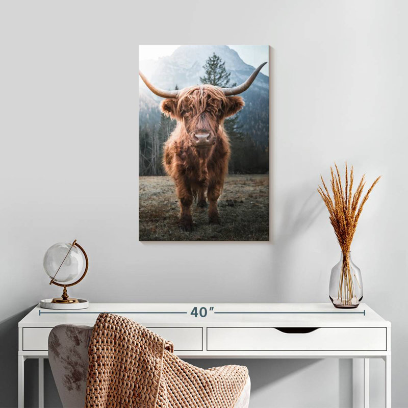 Bramom Dolomites Highland Cow, H 24 po x l 16 po