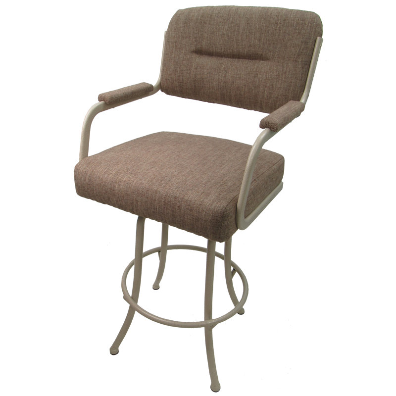 Tabouret de comptoir pivotant 26 po Melvin, Beige bassin, Beige, Counter Stool (26” Seat Height)