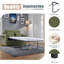 Canapé-lit simple 47,2 po avec canapé-lit, matelas pliable, table d'appoint pliable, pochette de rangement latérale et deux ports USB pour le salon-1826296347