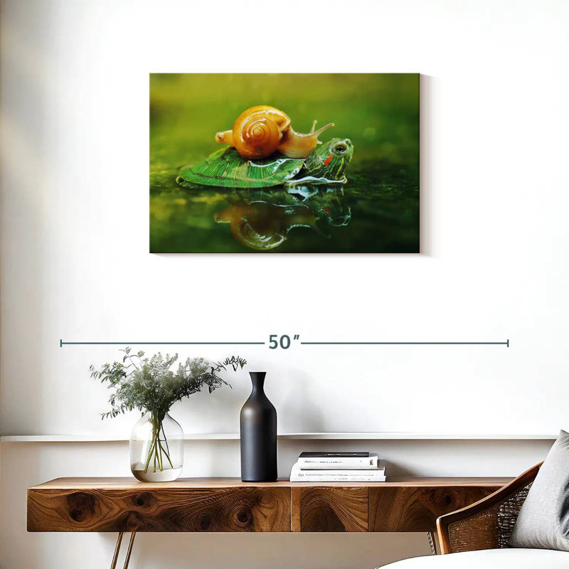 Brampt Snail On Turtle, 20" H x 30" W