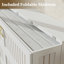 Lit escamotable blanc avec armoire de rangement et tiroirs - Lit escamotable grand format pour petits espaces (matelas non inclus)-916157803