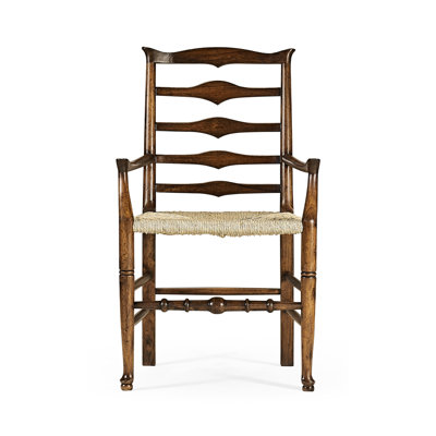 Country Farmhouse Solid Wood Arm Chair