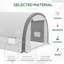 Brandyann 6 x 3(m) Walk-in Polytunnel Greenhouse, Upgraded Structure White